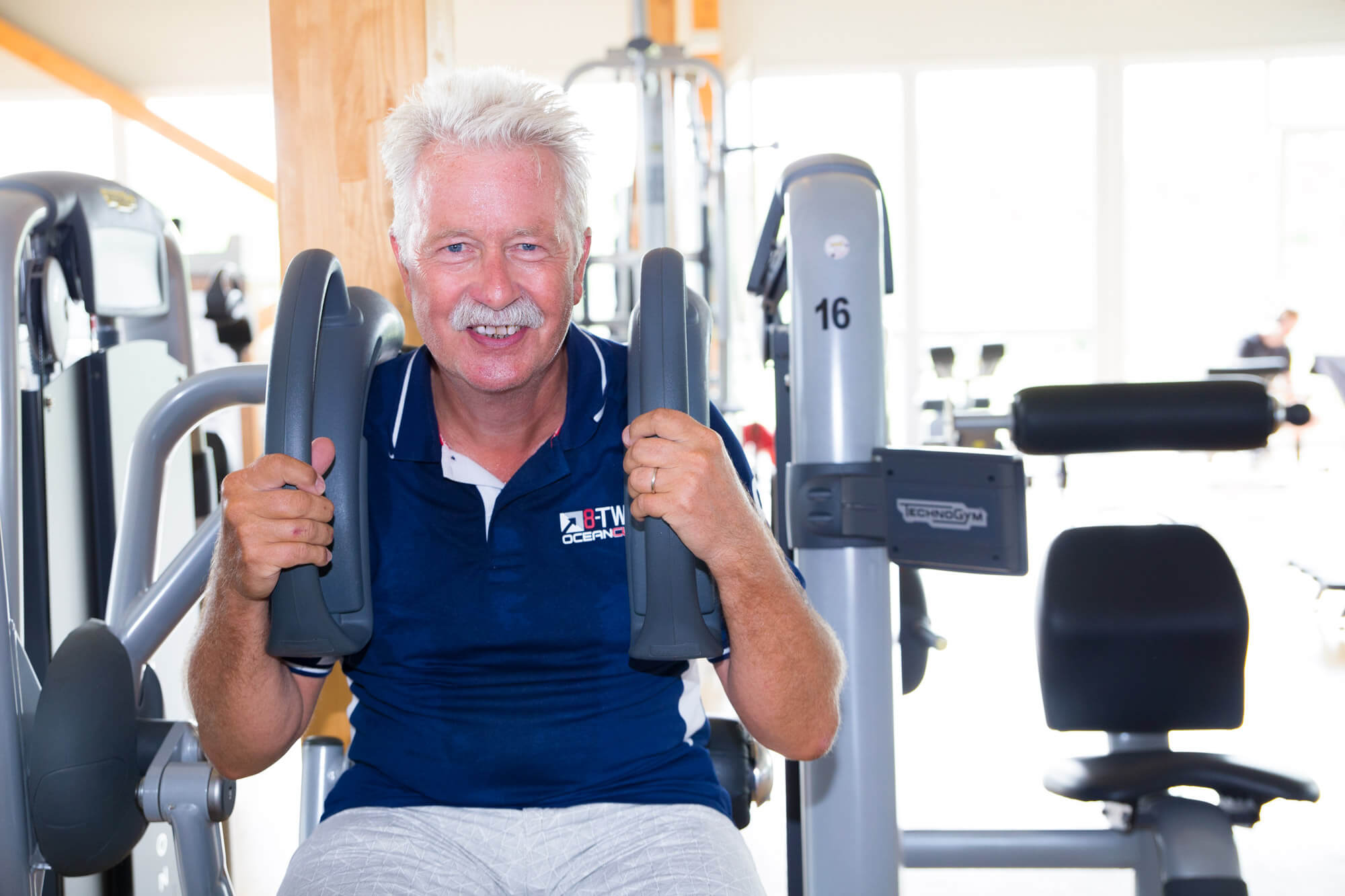 Krafttraining an Technogym-Geräten